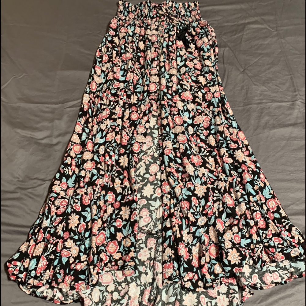 Long floral skirt, medium